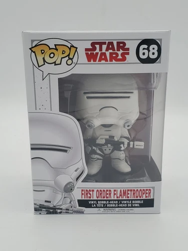 Star Wars The Force Awakens First Order Flametrooper Funko Pop! #68 NIB Unopened