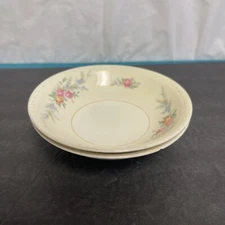 Set Of 2 Homer Laughlin Eggshell Georgian Dessert Bowl 5 1/2” M50N5 USA CHIPPED