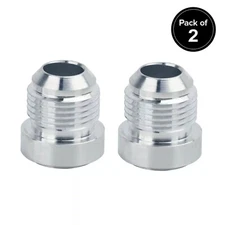 LokoCar Weld On Bung Fitting Male 6AN Stainless Steel Adapter Aluminum 2PCS