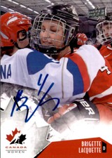 Brigette Lacquette Signed 2015 Upper Deck Canada Women Card #59 Team Canada