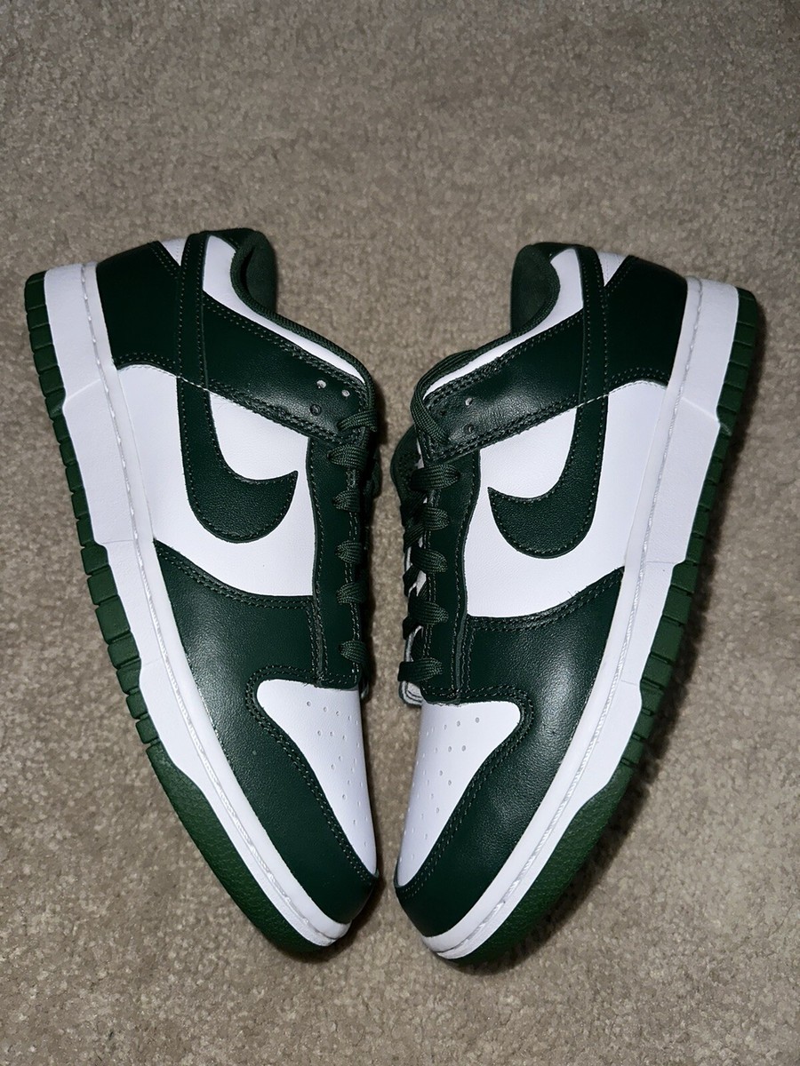 Nike Dunk Low Michigan State Size 8.5 DD1391-101 New In Box MSU