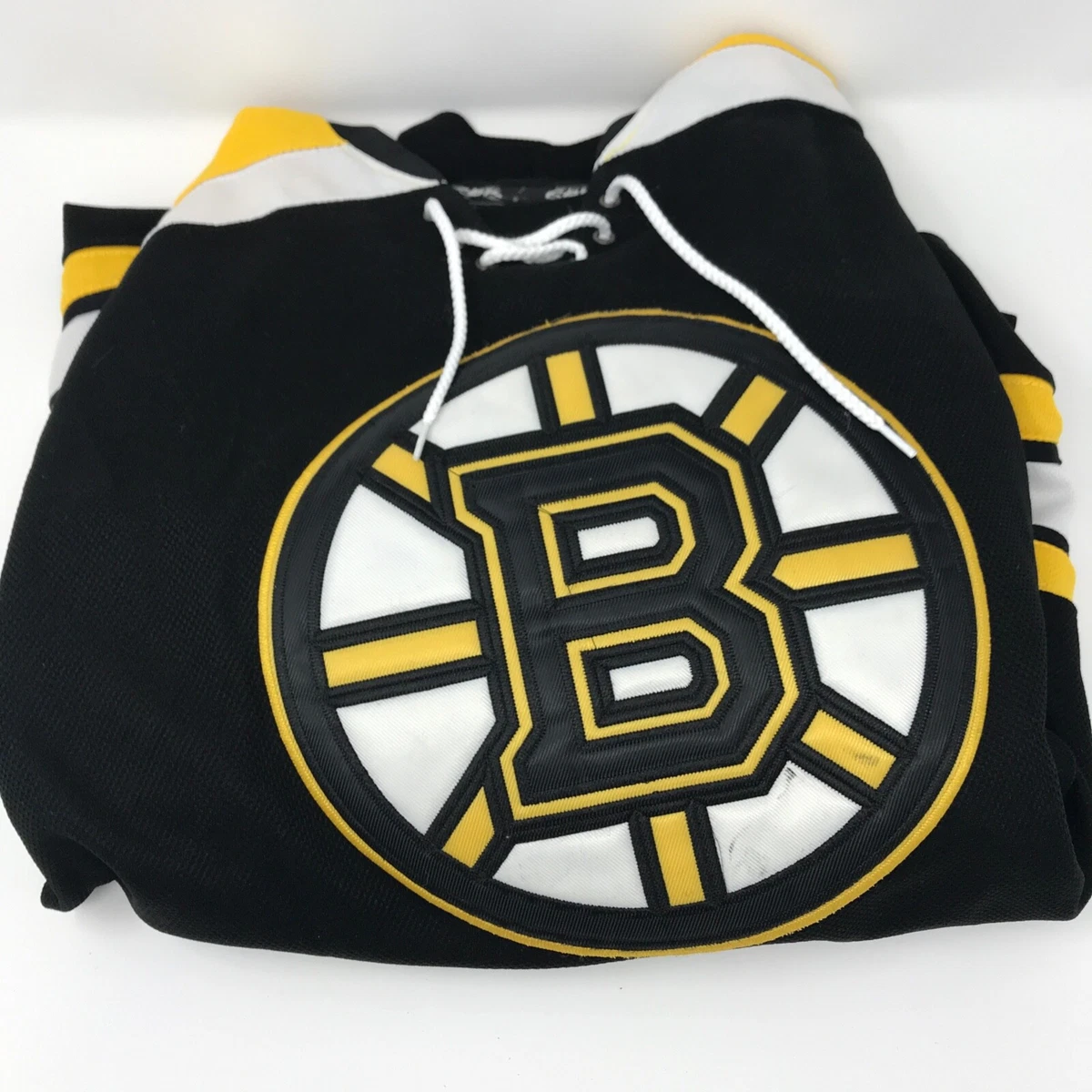 Men s 47 Boston Bruins NHL Lacer Pullover Hoodie Jersey Size L PRE OWNED