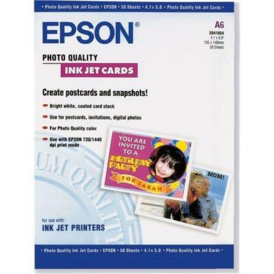 Epson Photo Quality Inkjet Cards, 4.1