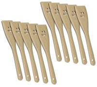 10Er Set Metaltex 570306010 Pfannenwender Smiley Aus Buchenholz Mit Smiley-Au...