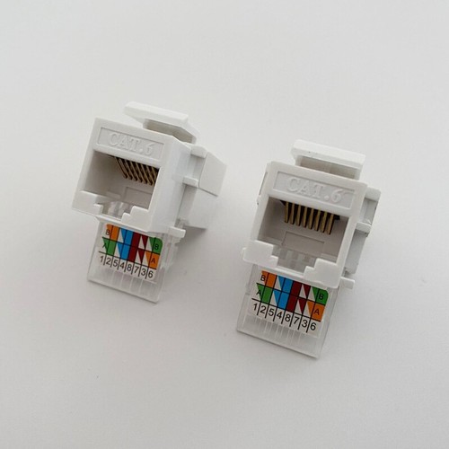 CAT6 RJ45 Keystone Female Coupler Insert Connector Socket Adapter - Picture 6 of 8