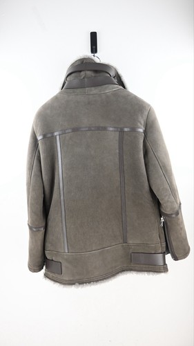 IRO Paris "Barrett" Shearling Jacket in smoke size EU34/XS/UK8-10 - Picture 15 of 20