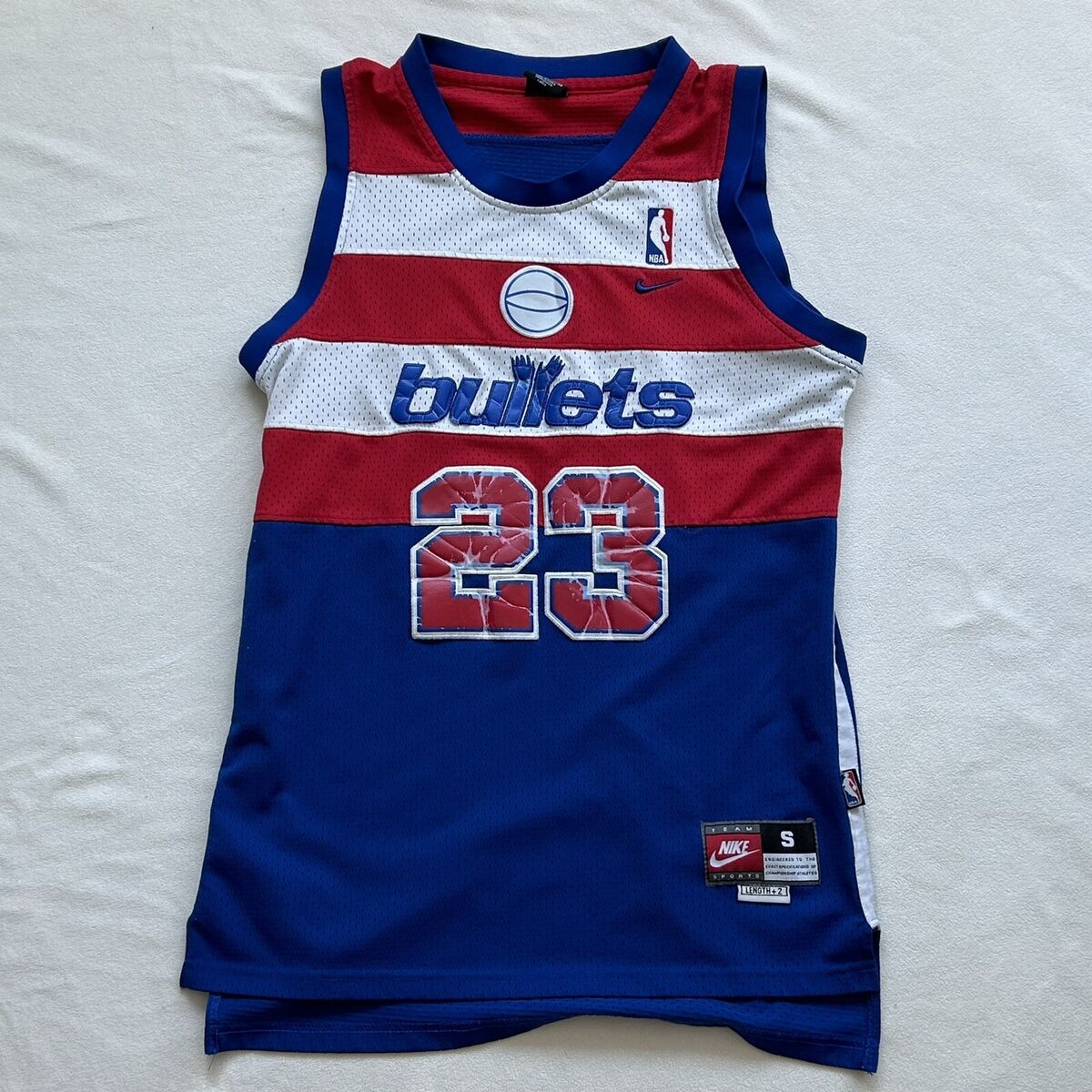 Washington Bullets Michael Jordan #23 Red, White, and Blue Washington Bullets Michael Jordan #23 Red, White, and Blue
