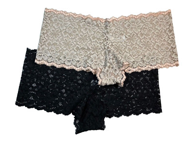 NWOT-2-Pack Maidenform XL Casual Comfort Lace Boyshort DMCLBS Assorted - $24