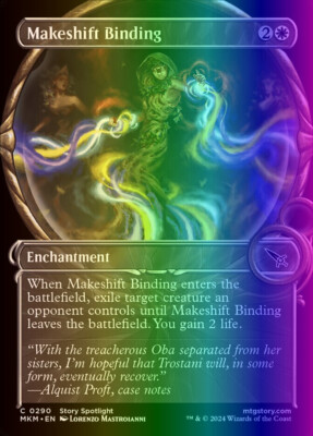 MTG Makeshift Binding (290/462) Murders at Karlov Manor LP FOIL