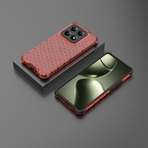 For XiaoMi 14T, Shockproof Hybrid Armor Honeycomb Soft Rubber Back Case Cover - 第 21/21 張圖片