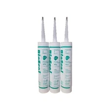 3 BioSeal Silicone Sealant Caulk Waterproof Mold Free White Kitchen Bath Durable