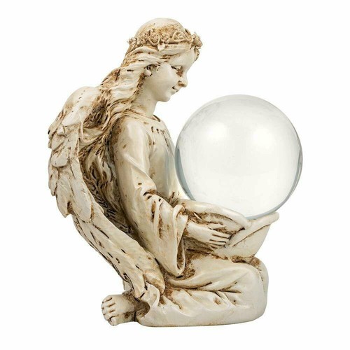 Amlong Crystal Angel Statue Figurine and Clear Crystal Ball with Gift Box - Picture 3 of 5