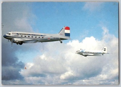 DC 3 event Dutch Dakota Classic Airlines PH-DDA SE-BSM 4X6 Stockholm Postcard