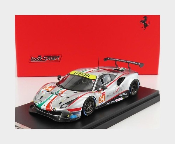 1:43 Looksmart Ferrari 488 Gte Evo 3.9L #54 Le Mans 2021 Castellacci LSLM124 Mod-image