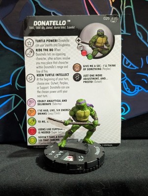 WizKids Heroclix TMNT: Heroes in a Half Shell 025 Donatello Rare