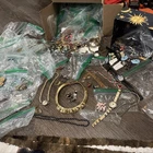 HUGE Vintage ESTATE Mixed Unsorted Jewelry Lot Rhinestone Costume Jewelry 4lbs