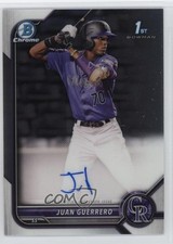 2022 Bowman Chrome Prospect Auto Juan Guerrero #CPA-JGO Auto 1d59