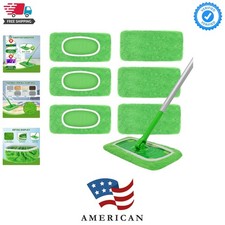 6 Pack Reusable Microfiber Mop Pads - Compatible with Sweeper, Reusable Mop P...