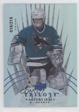 2014-15 Upper Deck Trilogy Radiant Blue 16/218 Arturs Irbe #90 g2u