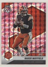 2021 Panini Mosaic Variations AFC Pink Camo Prizm Baker Mayfield #225 0c2