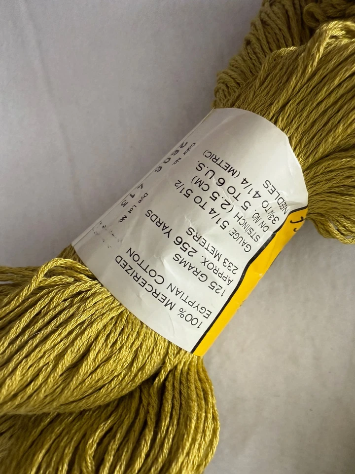 CEY Provenza Hilo 100% Algodón Egipcio 2 Madejas Verde NUEVO Foto 4 de 4