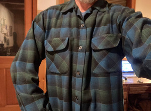 Pendleton vintage Button Up Chemise à carreaux en laine bleue bleue pour hommes taille grande avec patchs de coude en cuir - France