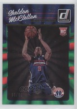 2016-17 Panini Donruss Rookies Green Holo Laser 95/99 Sheldon McClellan #199 0b0