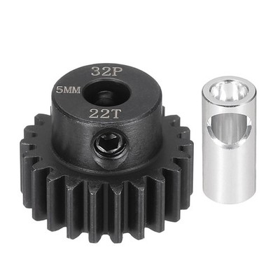 32P 22T Pinion Gear Set with Adapter Shaft, 3/4'' x 3/4'' Motor Gears