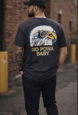 Mo Powa Baby Eagle Graphic Tee Men s XXL Streetwear  | Fathers Day