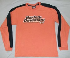 VTG Y2K KIDS HARLEY DAVIDSON T SHIRT YL 14/16 USA MADE DALTON GEORGIA (C) 2006