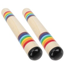 2PCS Rain Stick Baby Toy - Wooden Sensory Tubes Sounds Musical