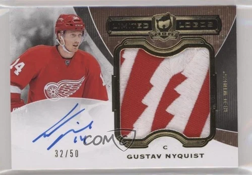 2014-15 Upper Deck The Cup Limited Logos /50 Gustav Nyquist #LL-GN Auto