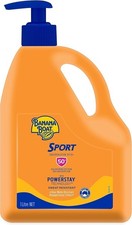 1 Litre Banana boat Sport Sunscreen SPF50 , UVA/UVB,Non-Greasy, Sweat Resistant