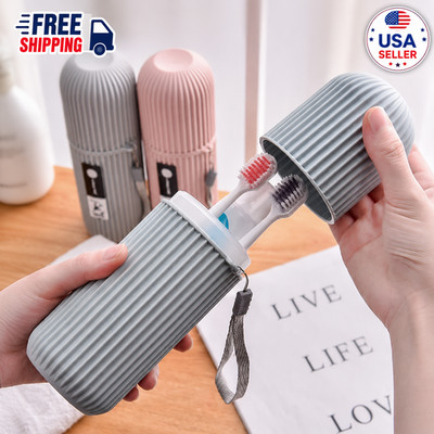 Portable Toothpaste Toothbrush Protect Holder Case Travel Camping Storage Box Pr