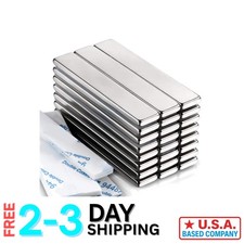 24-Pack Powerful Neodymium Bar Magnets, 60x10x3 mm, 18 lb Holding Strength