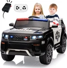 12V Kids Ride On Police Car with Remote Control Electric Police Car