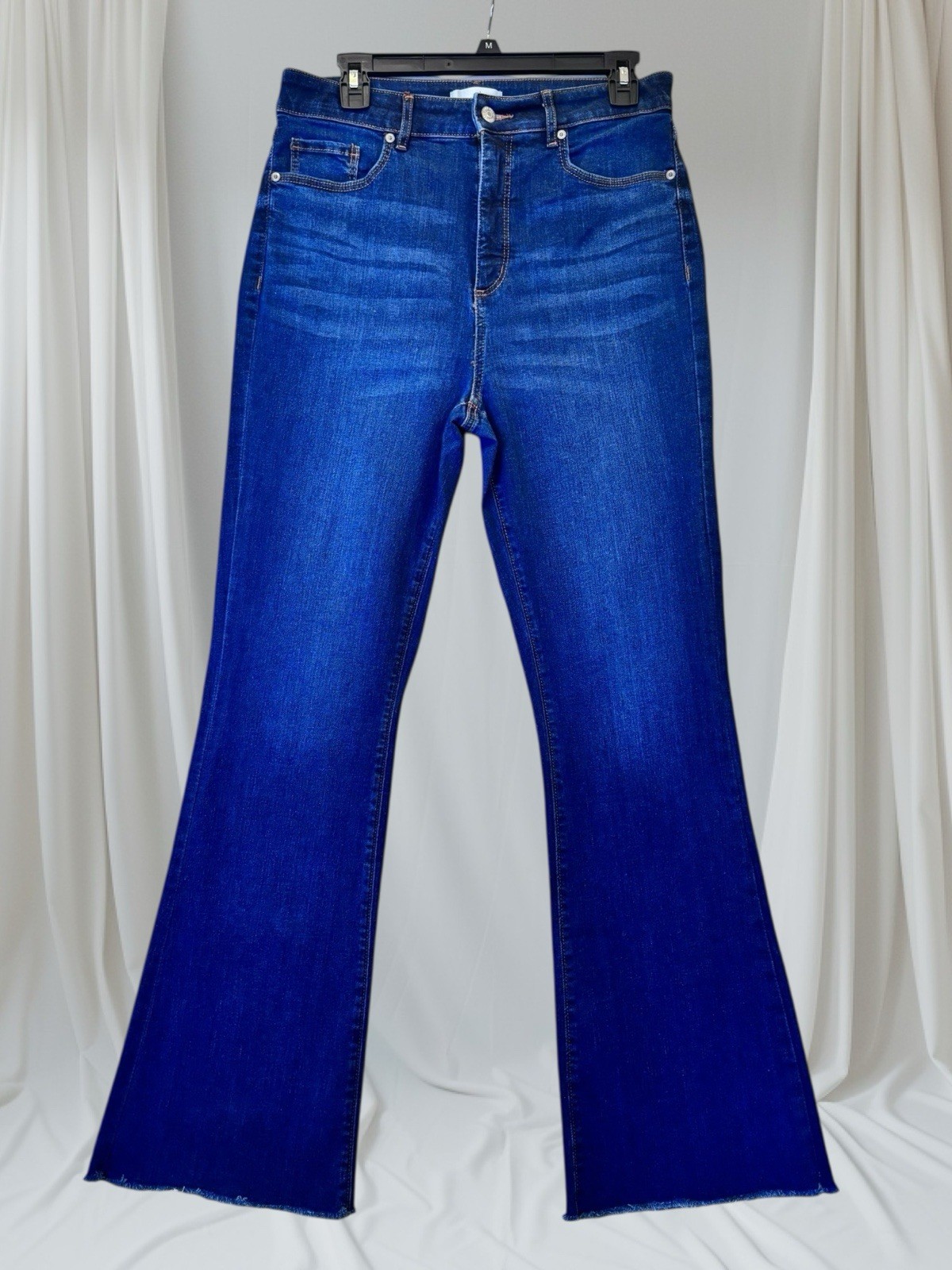 Loft Women’s Slim Flare High Rise Stretch Medium Dark Wash Jeans Size 10 NWOT