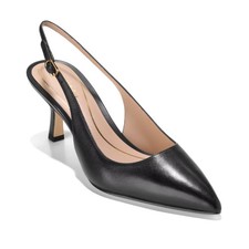 Women's Cole Haan Hansell Slingback Pumps Black Leather