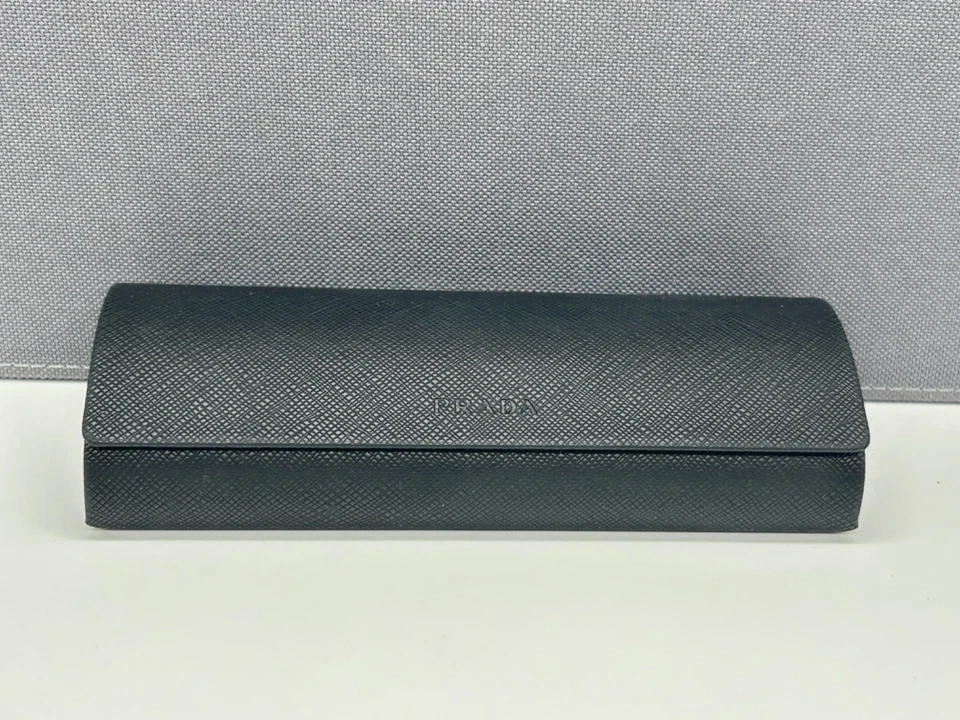 Prada  Brillenetui Brille Schwarz Metall Kunstleder - Bild 2 von 4