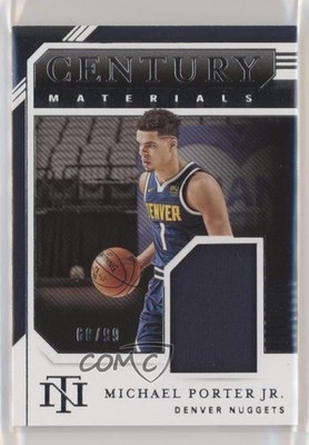 2020-21 Panini National Treasures Century Materials /99 Michael Porter Jr s3g