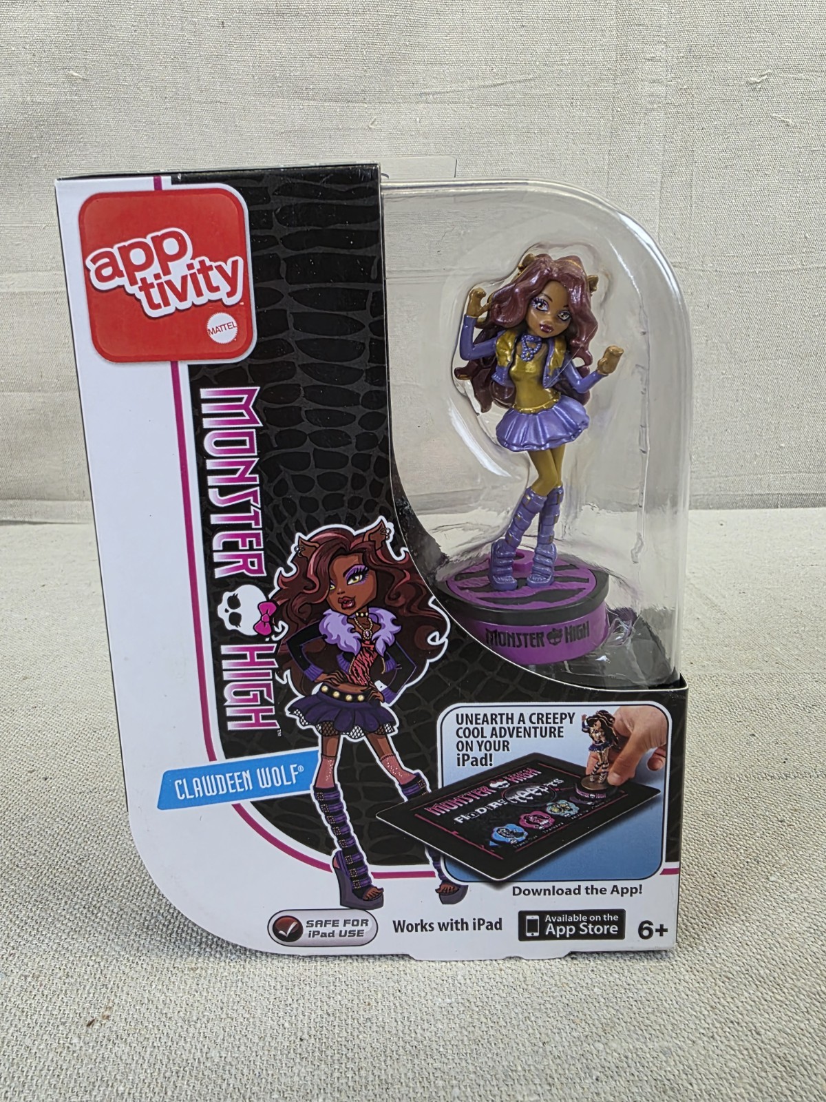 Monster High Clawdeed Wolf Figure Apptivity Works with iPad NWT