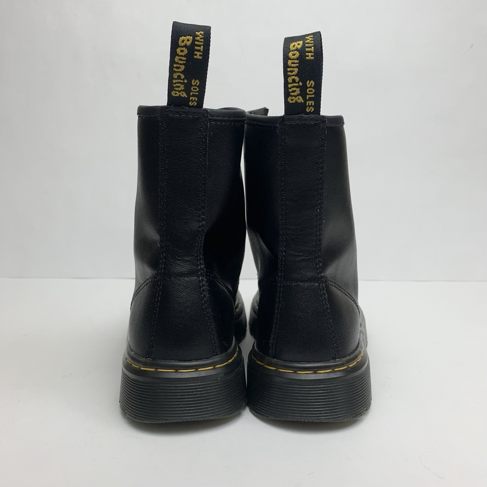 Doc Dr Martens Zavala Womens 6 Mens 5 Black Leather Lace Up Combat Chunky Boots thumbnail 6