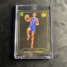 2023-24 Panini Court Kings Ausar Thompson Blank Slate CASE HIT Pistons RC #15 SP