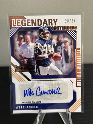 2024 Panini Contenders #LC-WCR Wes Chandler Legendary Contenders Auto #/25