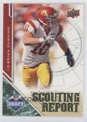 2009 Draft Edition Scouting Report Retail Dark Green Brian Cushing Rookie RC 9mb