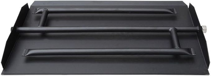 Stanbroil 16.5" Triple Fireplace Burner and Pan, Black Steel