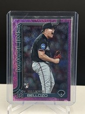 2025 Topps Series 2 - Valente Bellozo #458 Pink Holo Foil (RC)