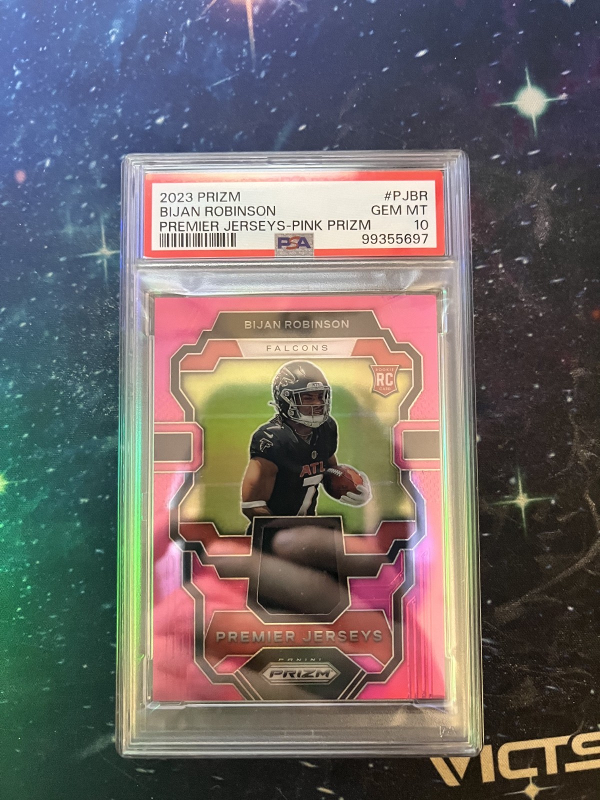 Bijan Robinson Panini Prizm Premier Jerseys #PJBR Pink
