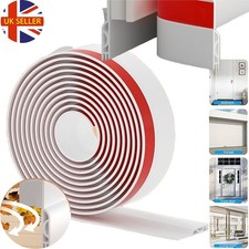 Door Draught Excluder Strip Self Adhesive Silicone Front Door Seal Dust Proof 2m