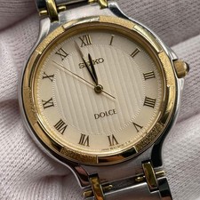 New battery / Working SEIKO DOLCE Vintage Roman wristwatch
